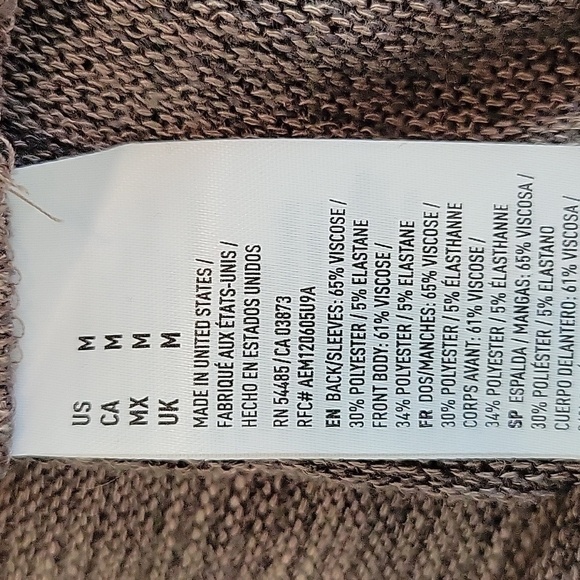 American Eagle Outfitters medium grey cardigan lightweight - Picture 5 of 5